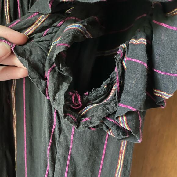 70s DDDominick stripe midi dress black - Picture 8 of 16